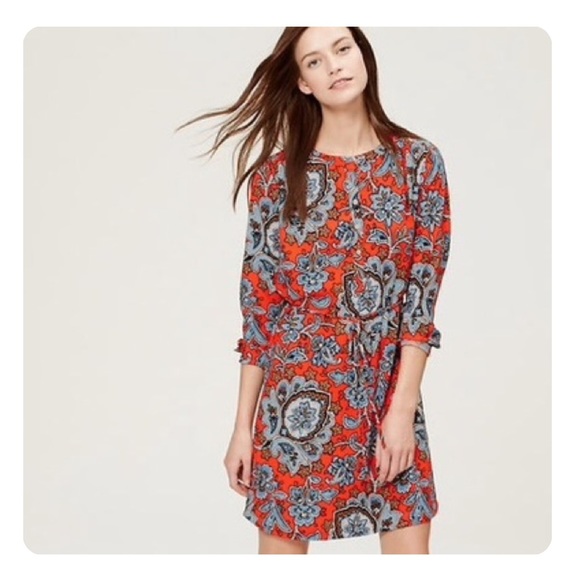 paisley shirt dress